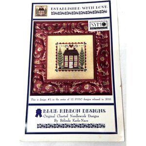 Blue Ribbon Designs SYHO Needlework Pattern "Established With Love" Cross Stitch
